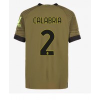 AC Milan Davide Calabria #2 Fotballklær Tredjedrakt 2022-23 Kortermet